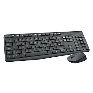 Bộ Bàn Phím Và Chuột Không Dây Logitech MK235 - Hàng chính hãng
